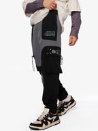 The Souled Store Official Thor: Mighty Avenger Men and Boys Pull On Grey and Black Nylon Blend Cargo Joggers