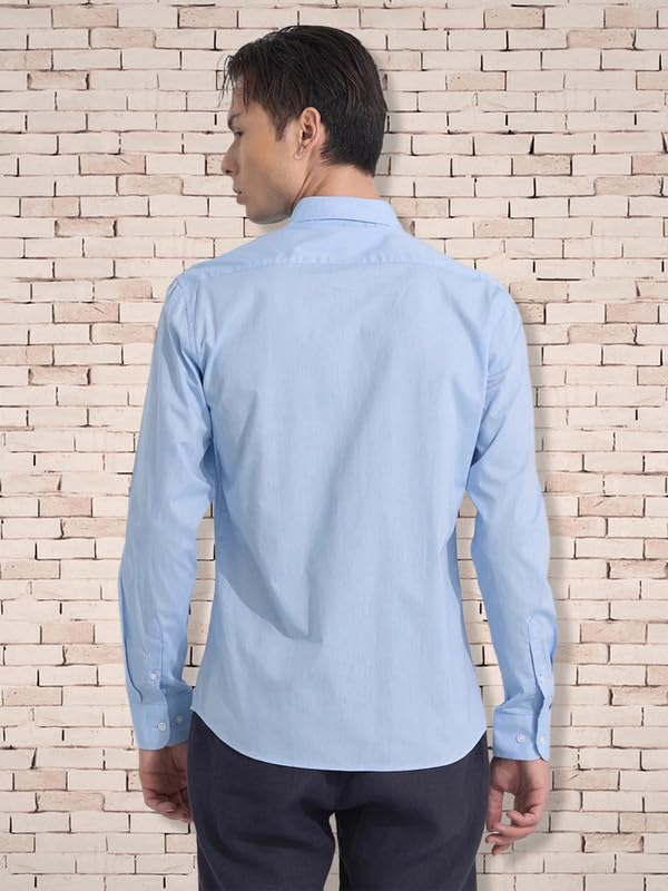 Tee Projekt Cotton Spread Collar Long Sleeve Shirt for Men Formal Shirt Casual Men Shirt