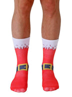 Living Royal Unisex Crew Socks, Colorful 3D Print, Durable Novelty Design, One Size Fits Most, Made in the USA, Santa Boots