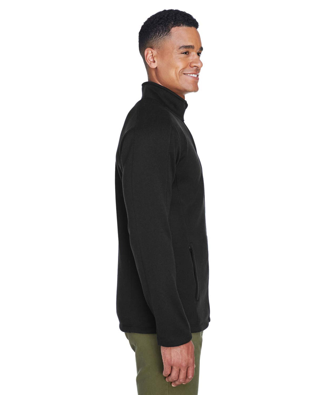 Mens Bristol Full-Zip Sweater Fleece Jacket - gREY HEATHER - S(D0102H7YE8J)