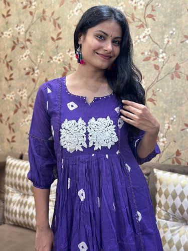 ANNI DESIGNER Women s Classic Rayon Blend Kurta with Pants, Begani, XL