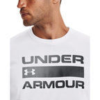 Under Armour Men's UA Team Issue Wordmark Short Sleeve LG White