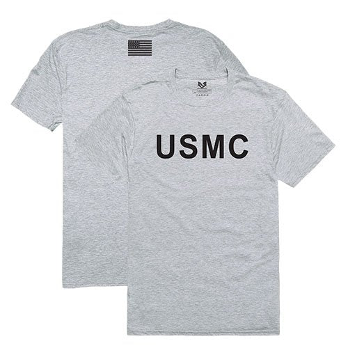 Relaxed Graphic T's, USMC, H.Grey, XL