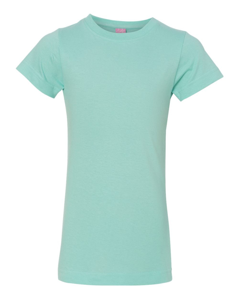 girls Fine Jersey T-Shirt - AQUA - XS(D0102H7DYBX)