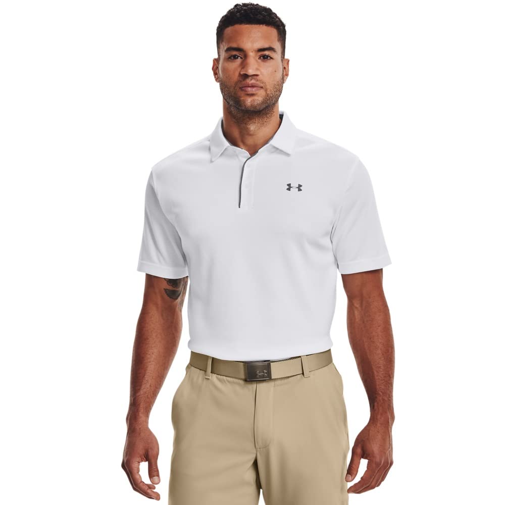 Under Armour Mens UA Tech Polo XL White