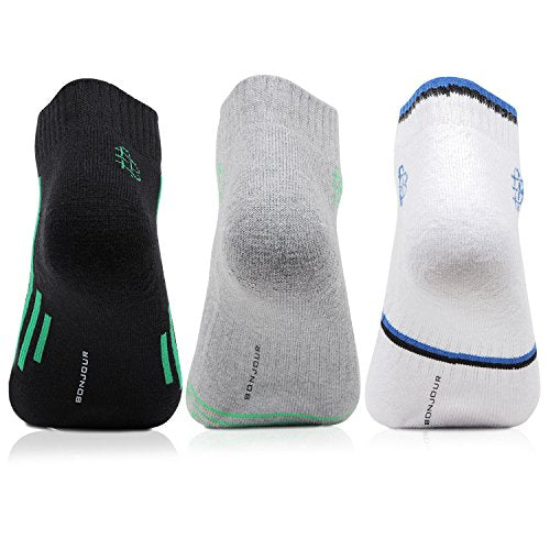 Bonjour MenS Multicolour Sports Secret Length 3 Pair Socks