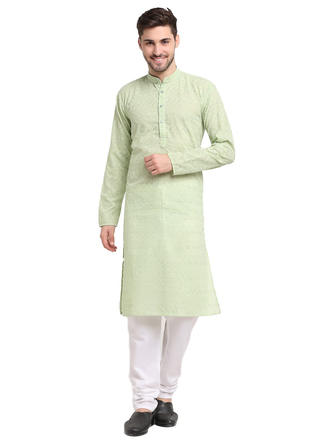 Jompers Mens & Embroidered Kurta Pyjama Set