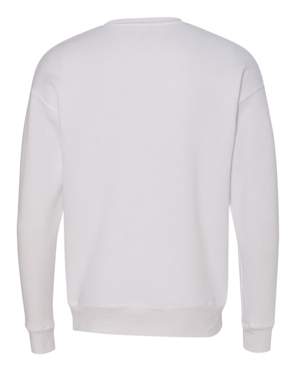 Unisex Drop Shoulder Fleece - WHITE - XS(D0102H7W99J)