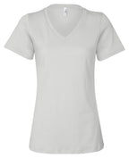 Ladies Relaxed Jersey V-Neck T-Shirt - BERRY - S(D0102H78202)