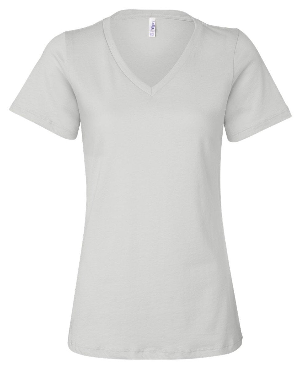 Ladies Relaxed Jersey V-Neck T-Shirt - BERRY - S(D0102H78202)