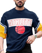 Noble Monk Mens Round Neck Printed T-Shirt |Drop Shoulder Oversized Tshirt | Loose Fit Tshirt For Men