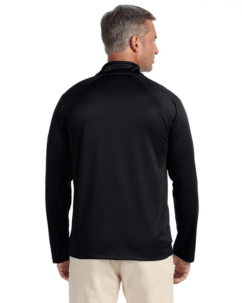Mens Stretch Tech-Shell compass Quarter-Zip - DK gREY HEATHER - S(D0102H7Y7XP)