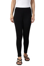 W for Woman Black Knitted Cotton Lycra Tights