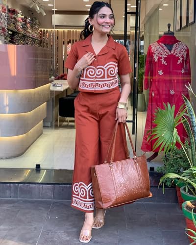 Anni Designer Women Rayon Geometric Kurta With Palazzo