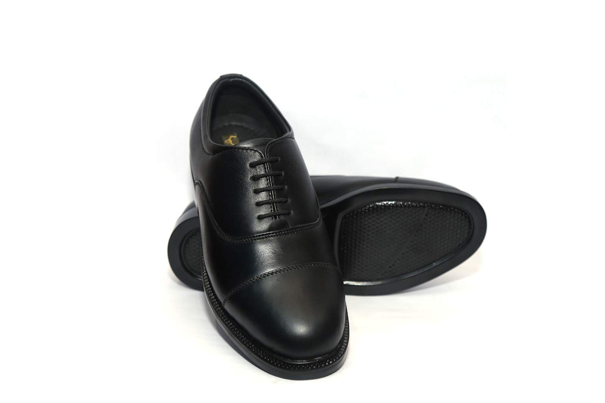 ICEBULL LEATHER JEF075 Black Formal LACE UP Police Shoes (7) 7