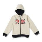Pepe Jeans BoyS Cotton Blend Hooded Neck Sweatshirt (Pb581461_Oat Melange_4)