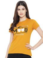 Preneum Womens Cotton Regular Fit Latest Graphic Stylish Printed Short Sleeves Casual T-Shirt || Trend & Styles (Pack 3), Yello