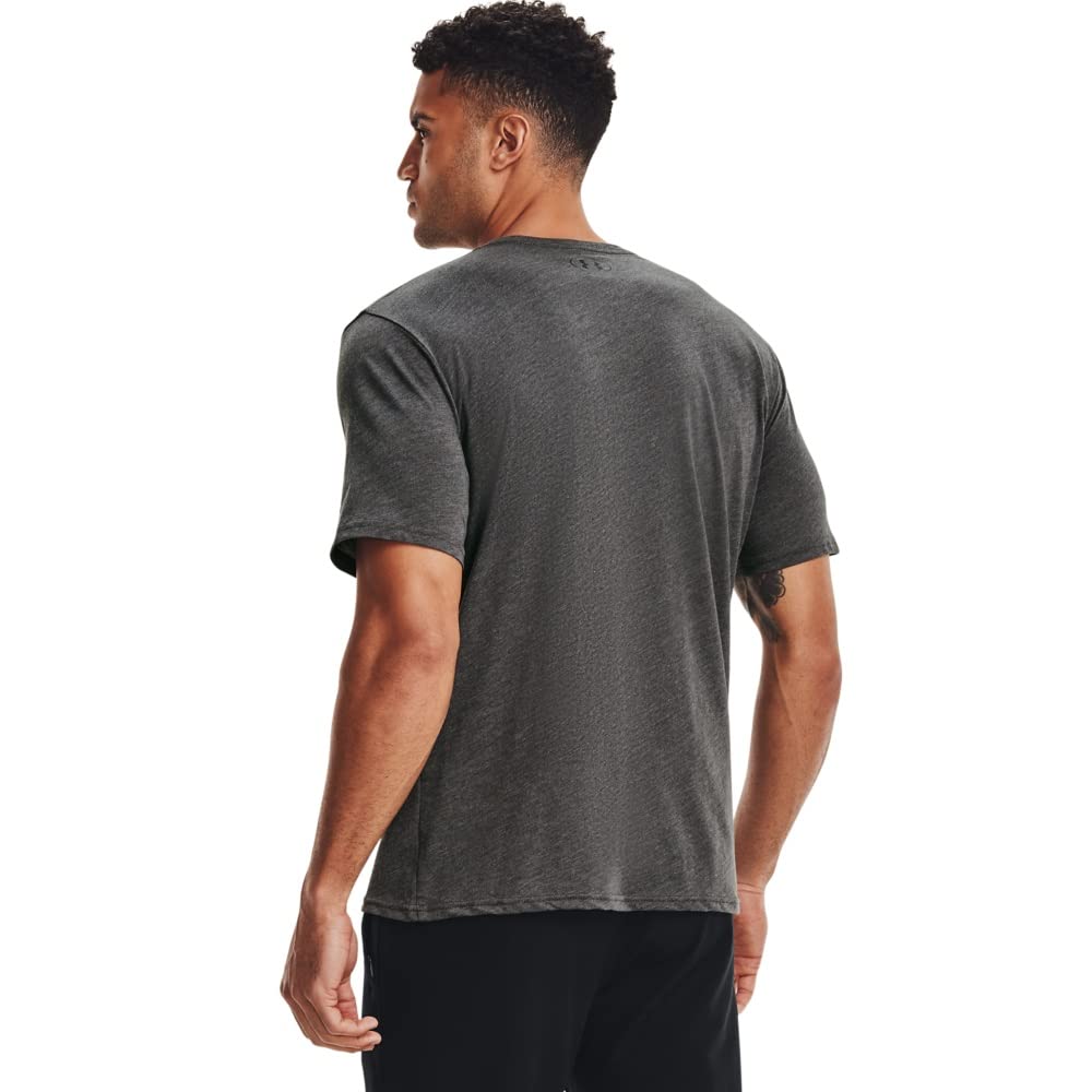 Under Armour Men's Sportstyle Left Chest Short-Sleeve T-Shirt , Charcoal Medium Heat (019)/Black, XX-Large