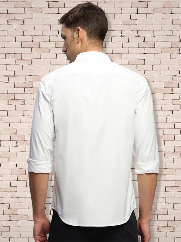 Tee Projekt Cotton Spread Collar Long Sleeve Shirt for Men Formal Shirt Casual Men Shirt