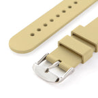 Archer Watch Straps - Silicone Quick Release Soft Rubber Replacement Watch Bands (Sand, 16mm)