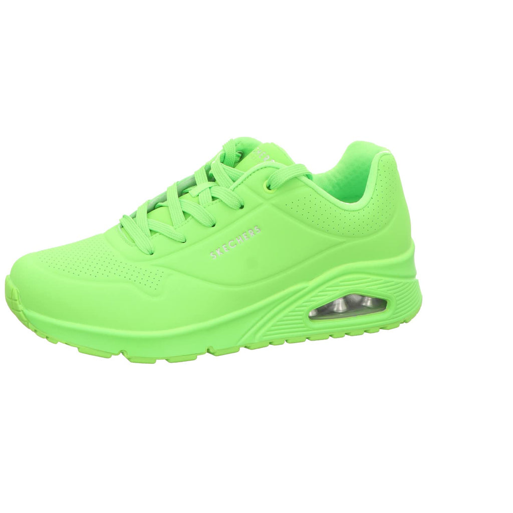 Skechers Women's Uno-Night Shades Sneaker, Lime, 6