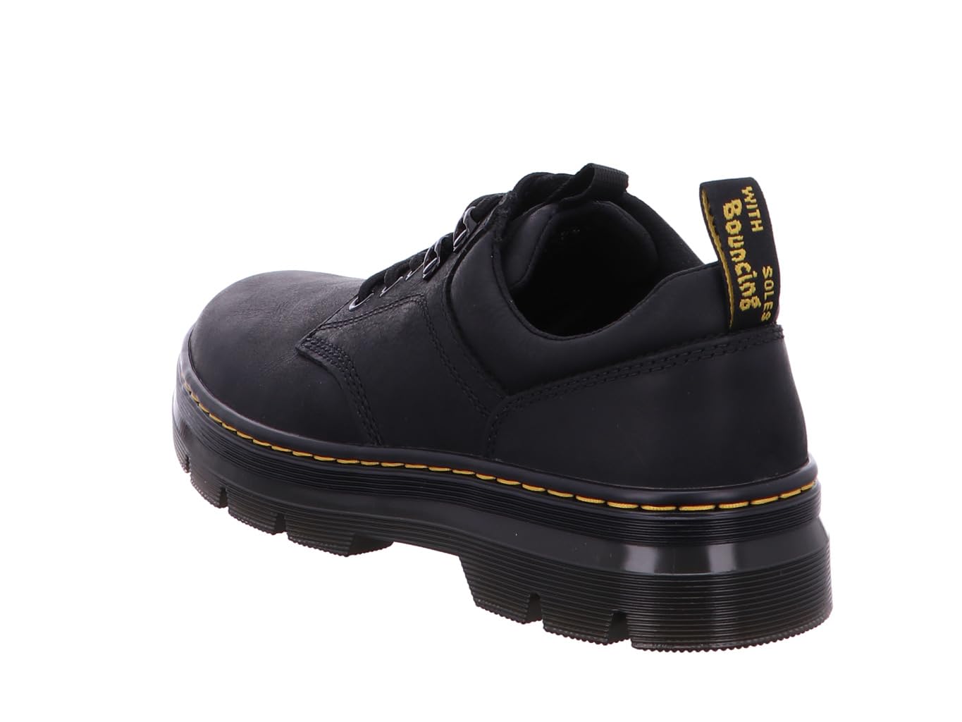 Dr. Martens Unisex 5 Tie Shoe Reeder Leather, Black Wyoming, 9 US Men