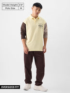 The Souled Store Official TMNT: Brotherhood Men Rugby Polos Mens Polos Graphic Tees Casual Fashion Regular Fit Drop Cut Round N