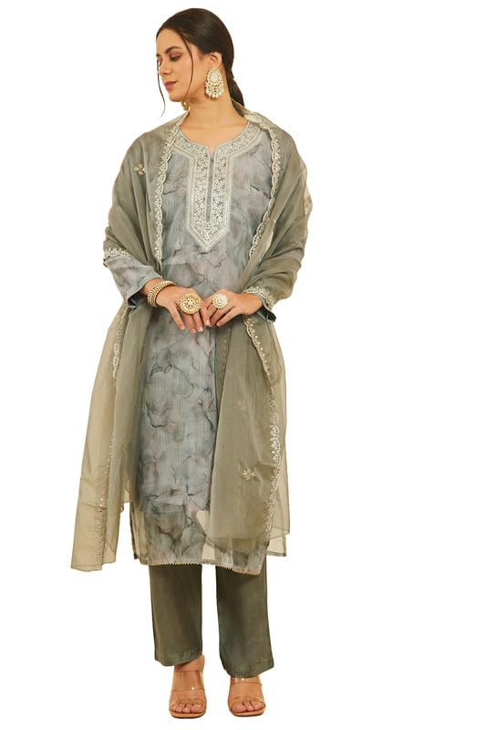 Soch Women Abstract Print Unstitched Dress Material
