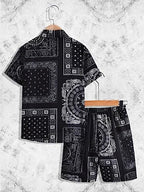 Dhruvi Trendz Mens Rayon Co-Ord Set Regular Fit Nightwear Set