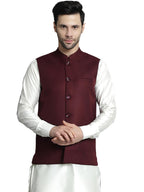 Jompers Mens Solid Nehru Jacket
