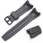 XBHSW Resin Replacement Band Compatible with Casio G-shock GST-B100 GST-S300 GST-S110 GST-S100 Men's Waterproof Rubber Strap Bra