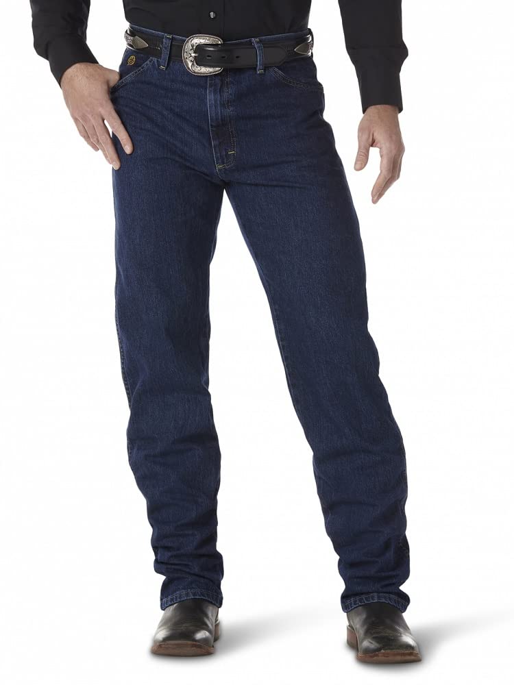 Wrangler Men's George Strait Cowboy Cut Original Fit Jean, Dark Stone, 40W x 34L