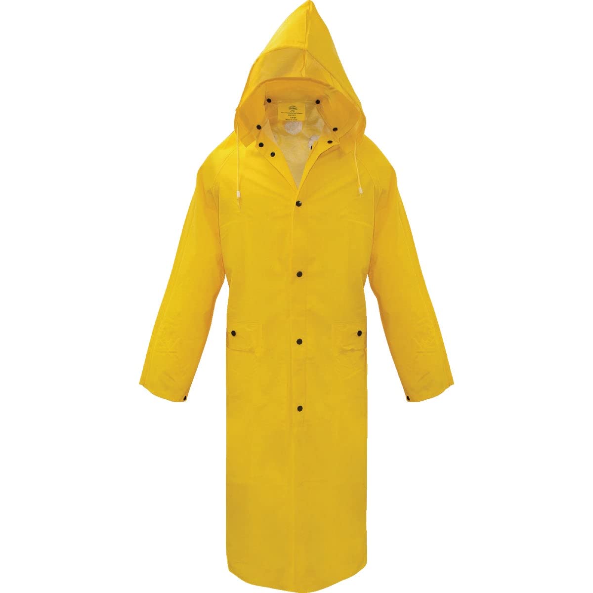 Boss Yellow PVC-Coated Rayon Rain Jacket M