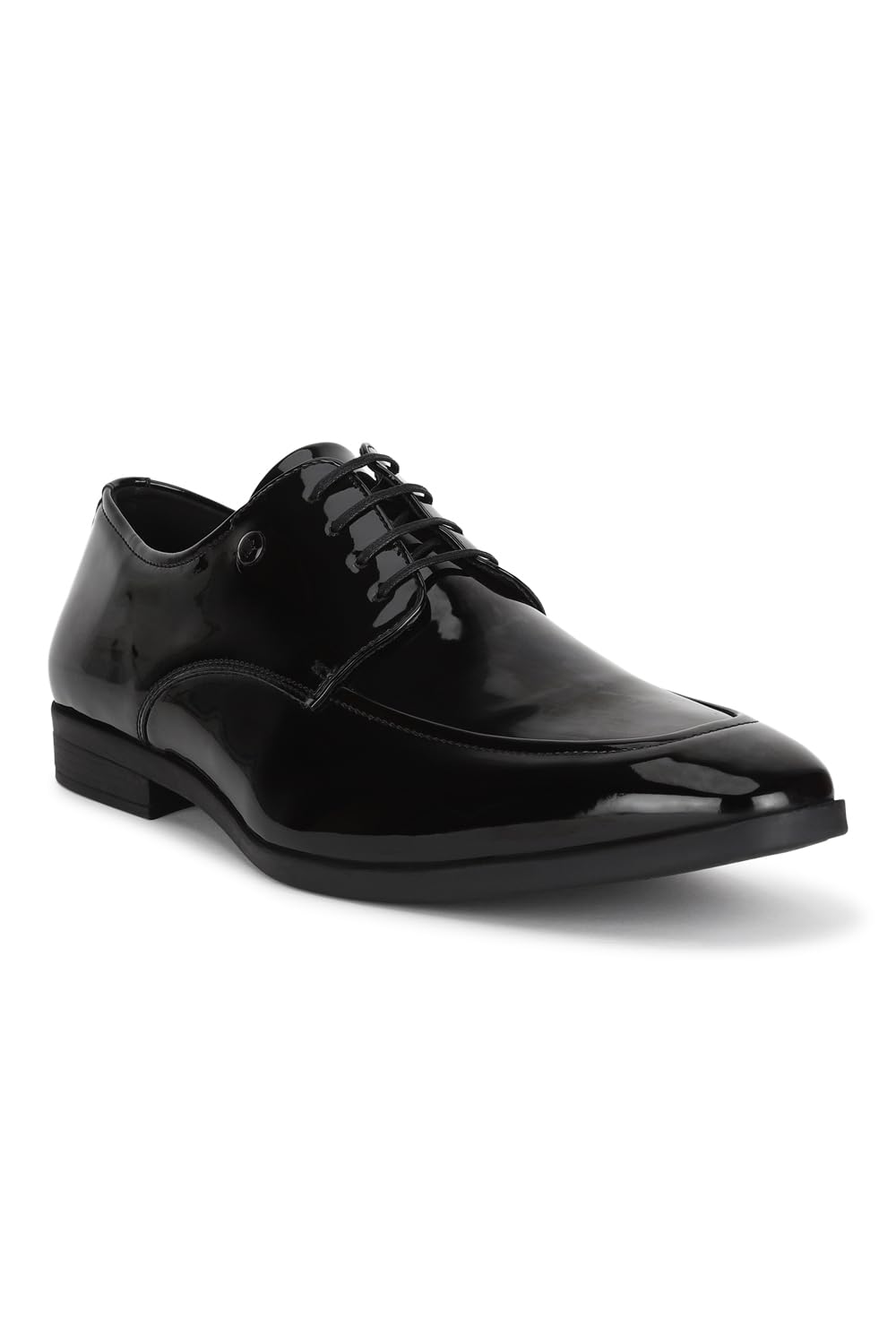 Louis Philippe Men Formal Black Patent Leather Derby, 9 Uk