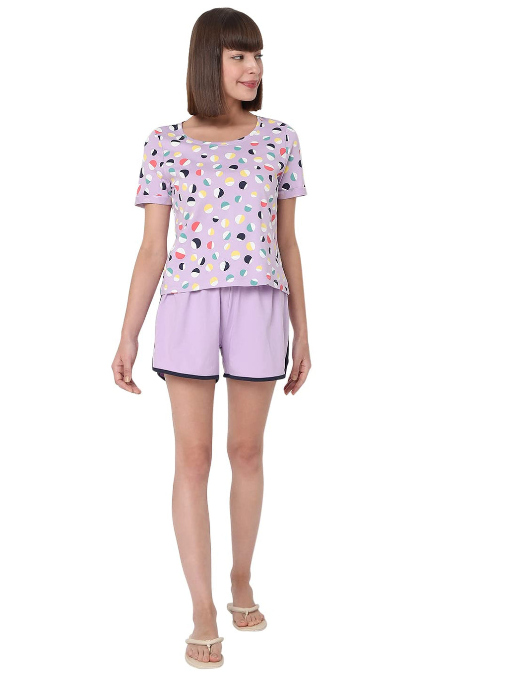 Vero Moda Ease Regular Fit Night Set (10272393_Lavendula_S) Lavender