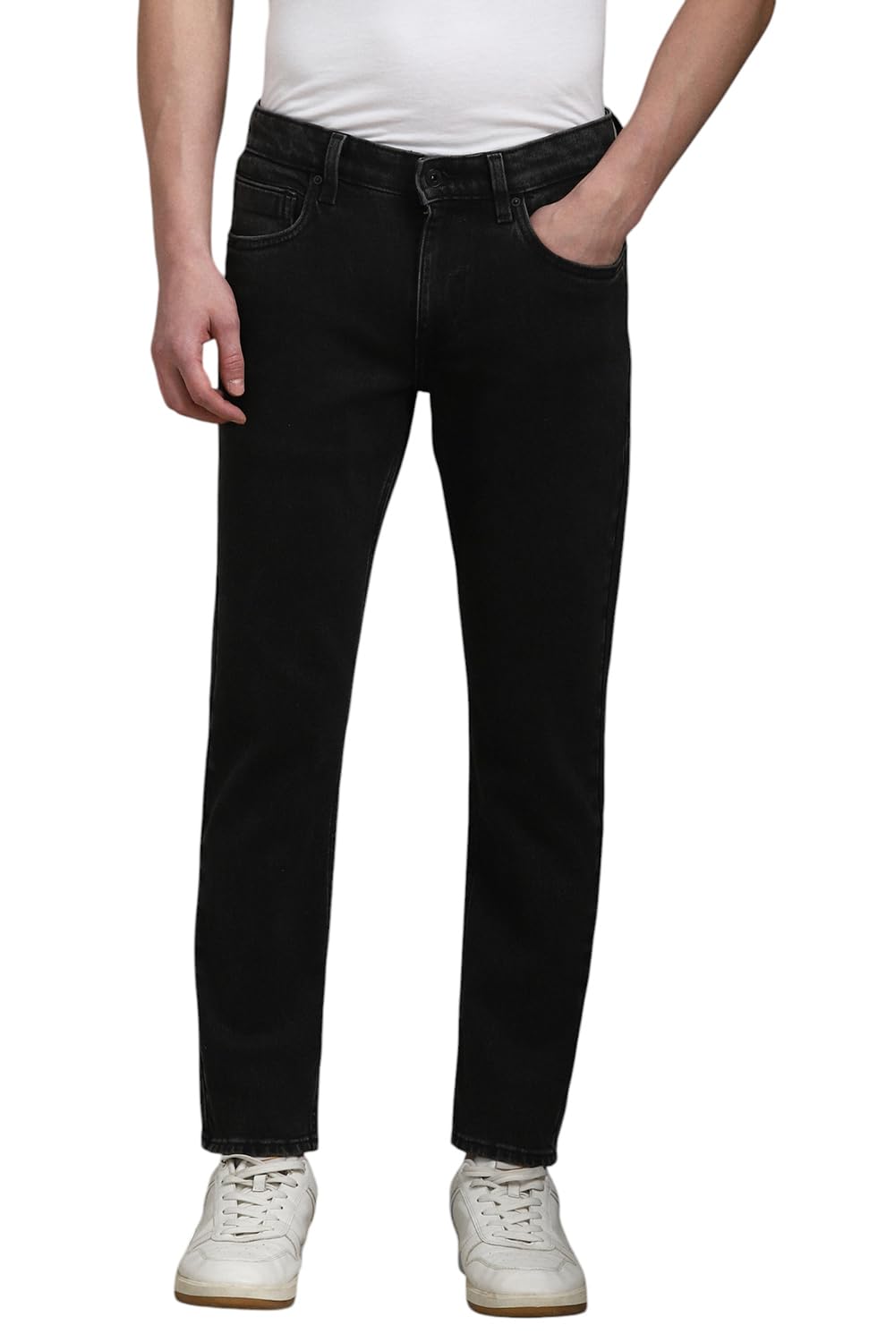 Louis Philippe Men Black Dark Smart Fit Jeans