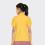 BlissClub Women The Last Tee - Polo Neck tee | Womens t-Shirt | Short Sleeves | Hip Covering | Cotton Tee