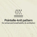 BlissClub Pointelle at-Ease CottonKnit Top | 100% Cotton top| Breathable | Ventilation Panels | Short Sleeves