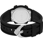 Timex Men's Expedition Digital CAT 39mm Watch - Black Case with Black Fabric & Leather Strap