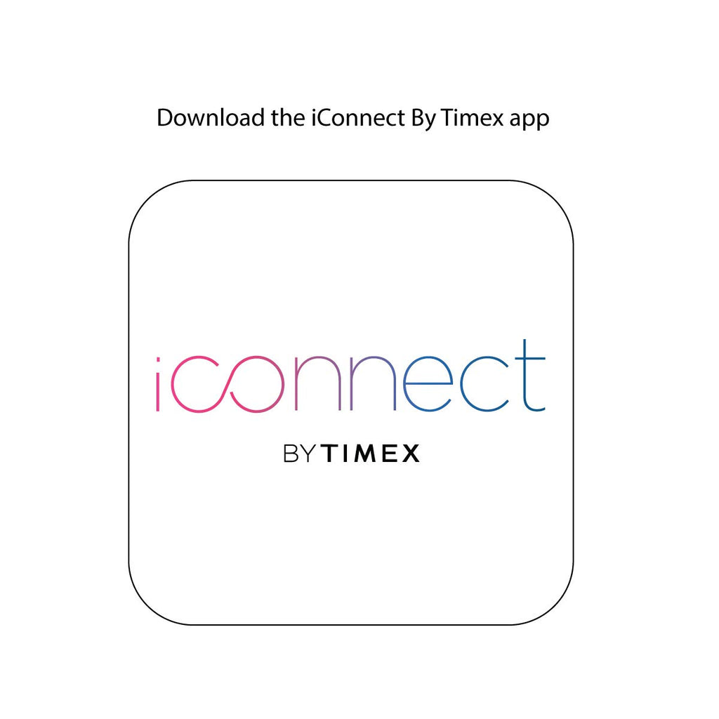 iConnect by Timex TW5M31900 Classic Round Gunmetal Smartwatch, Beige Silicone Strap