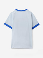The Souled Store Official Donald Duck : Explorer Boys Short Sleeve Round Neck Graphic Printed Regular Fit Cotton T-Shirts Blue