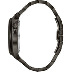 Bulova Men's Classic Maquina Black Ion-Plated Stainless Steel 3-Hand Automatic Watch, Skeleton Dial Style: 98A179