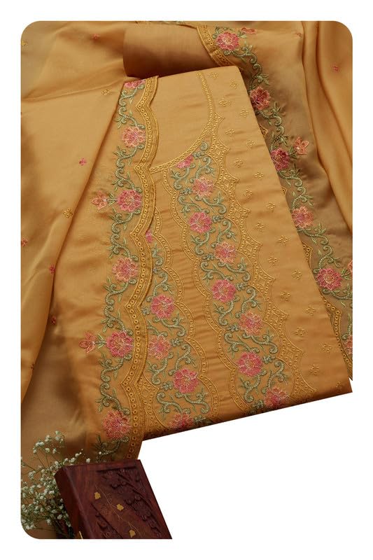 Soch Women Georgette Embroidered Unstitch Dress Material with Thread Work