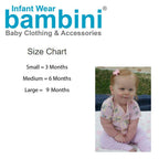 Bambini One Pack Terry Sleep & Play (Pack Of 2) - Small-like New