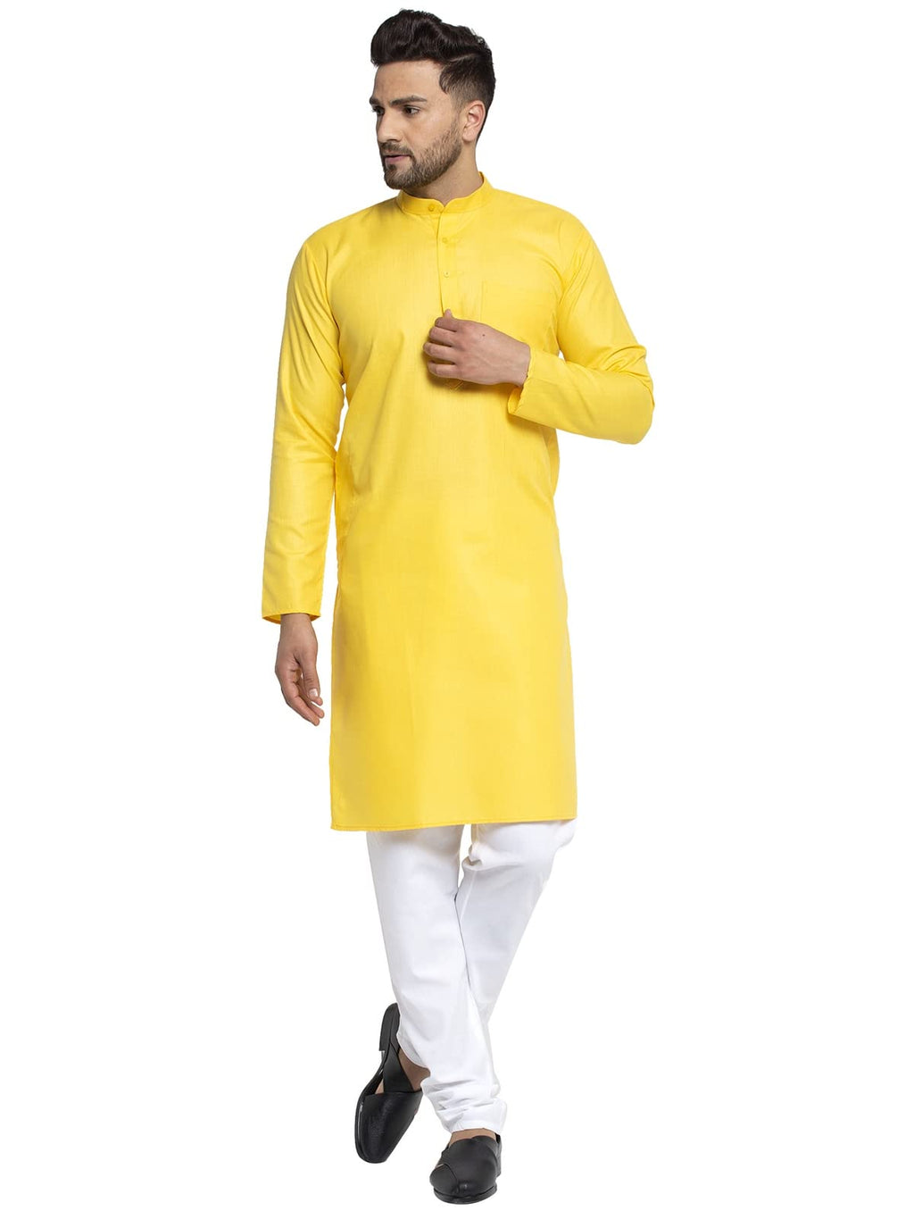 Jompers Mens Cotton Solid Kurta Payjama Set