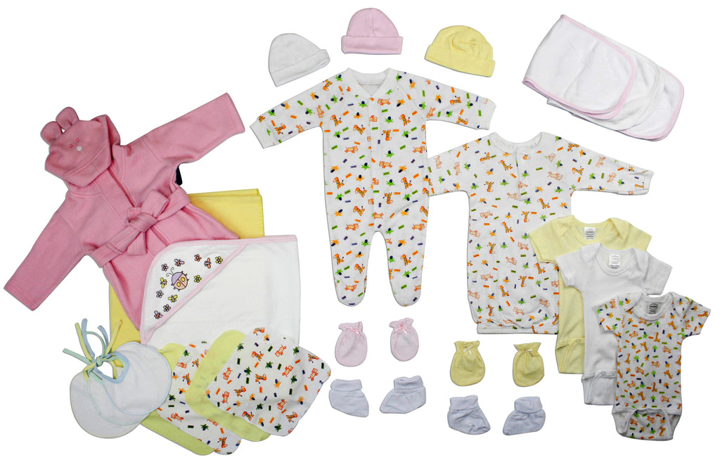 Newborn Baby Girls 25 Pc Layette Baby Shower Gift Set