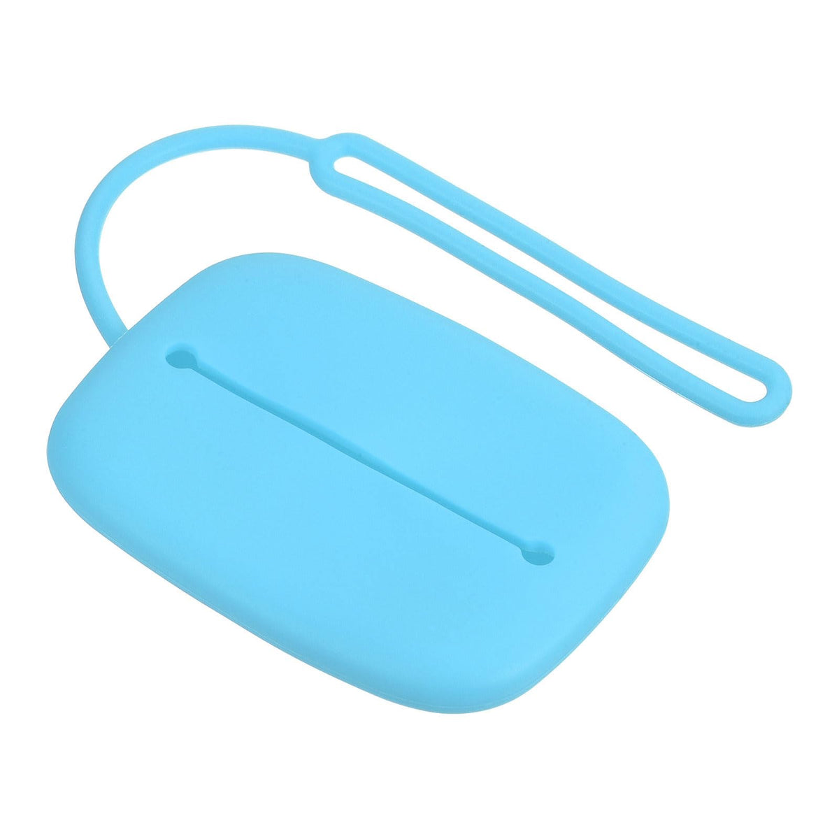 Patikil Silicone Storage Pouch, Mini Key Organizer Bag With Lanyard For Keys Headphone Data Cable Card, Dark Blue 10