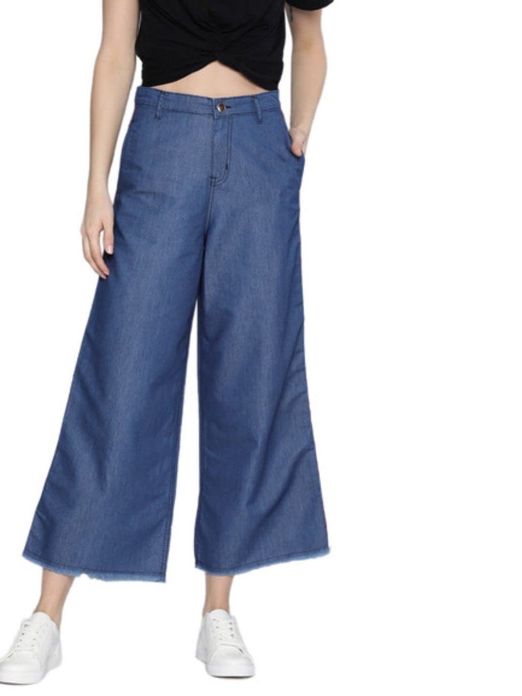 High Star Women'S Flared Palazzo (Aswudpla257_30_Blue