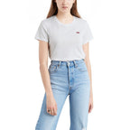 Levi's Women's Perfect Crewneck Tee Shirt, White, Small