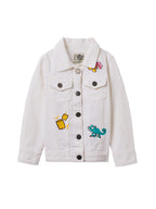 The Souled Store Official Disney: Tangled Denim Girls Long Sleeve Oversized Fit Cropped Denim Jackets